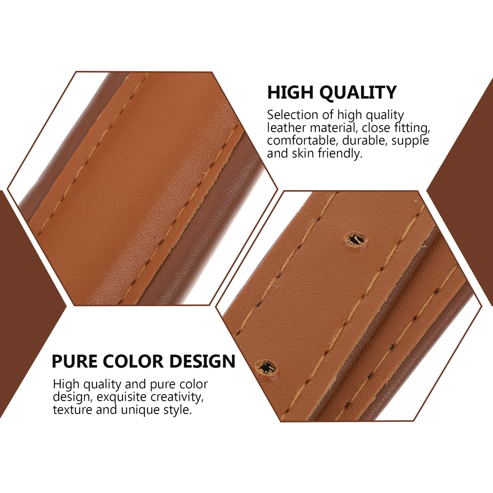 

2Pcs Premium Accordion Straps Coffee Adjustable Durable Comfortable PU Instrument Shoulder Belt Accordion Shoulder Belt