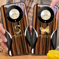 Wood Grain Snake For Honor Magic 6 50 70 90 Lite X7b 200 Pro Nova 10 Nova 5T X6 P30 Pura 70 Ultra Tempered Glass Phone Case