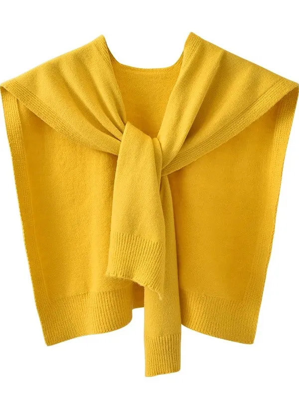 Spring Autumn Women's Knitted Shawl Collar Fake Collar Versatile Air Conditioned Room Neck Protection Winter Scarf Cowl Neck ...