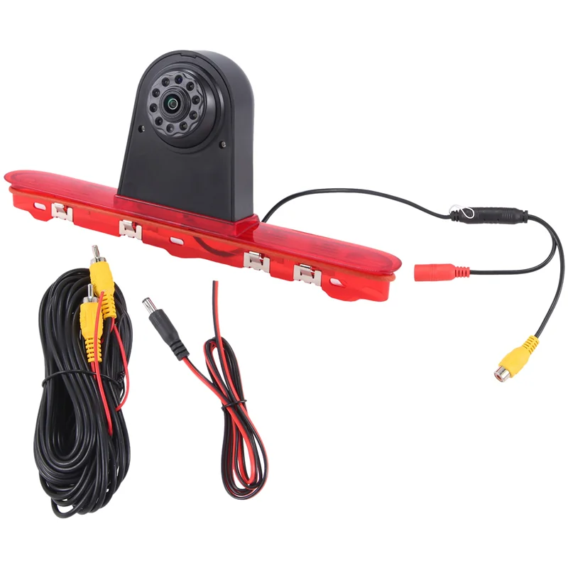 Car Reverse Camera Brake Light Car Accessories Black & Red ABS Automotive Supplies For Citroen Toyota Proace