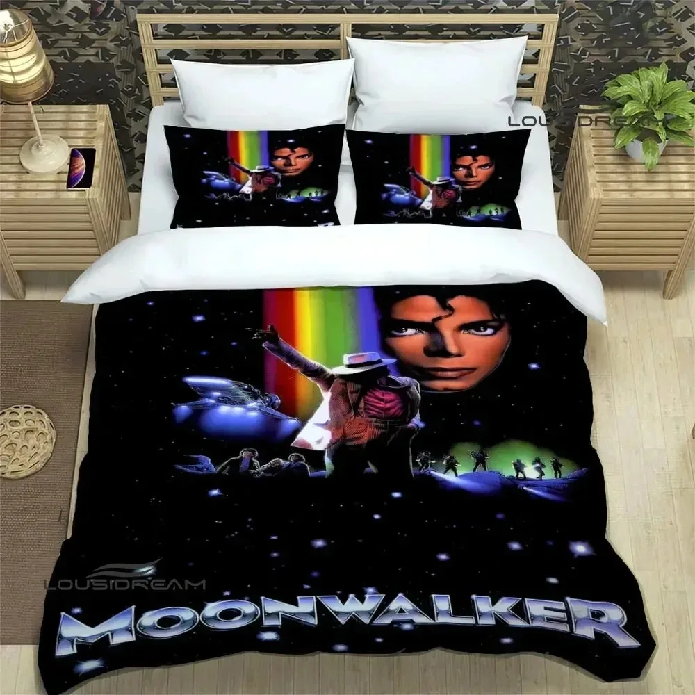 3D Print Michael Jackson Bedding Set Double Twin King Duvet Cover Comforter Pillowcase Boys Girls Adults Bedroom