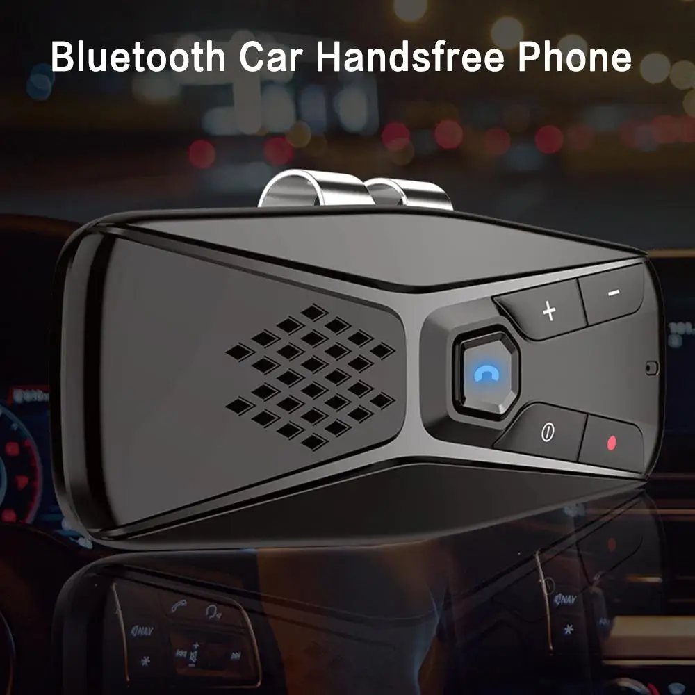 1~8PCS Car Kit Handsfree Speakerphone Wireless with Microphone 5.0 Automatic Shut Down and Auto Connect