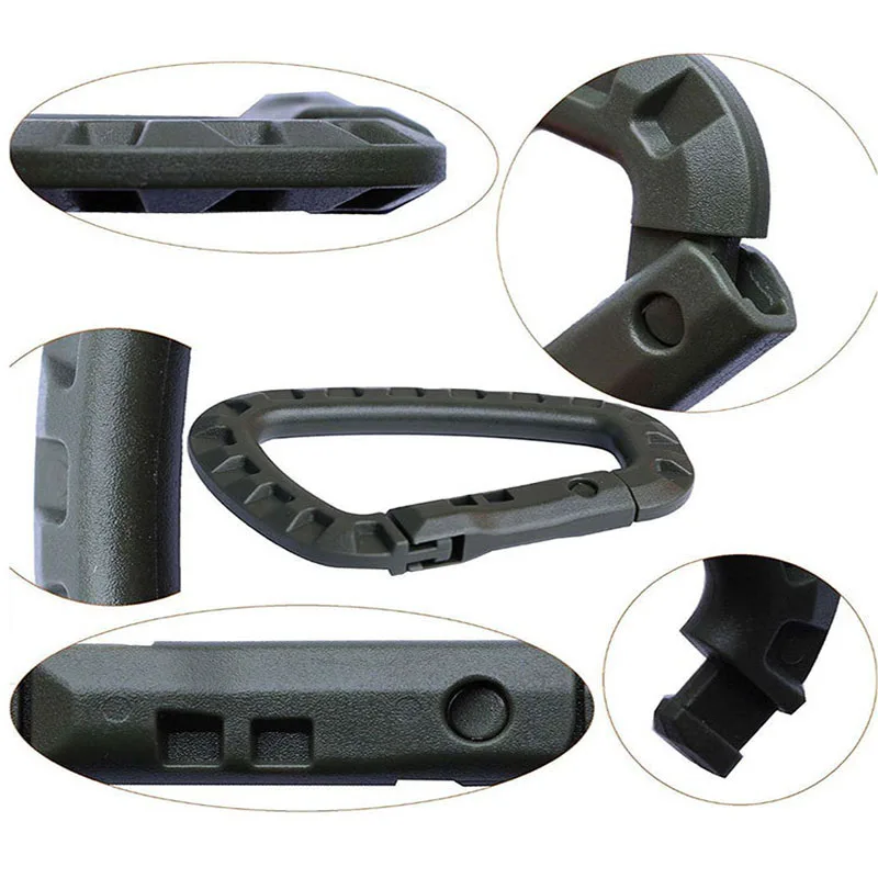 حلقات تسلق صغيرة جديدة حلقات تسلق تكتيكية مشابك حلقة تسلق HWXGJ03