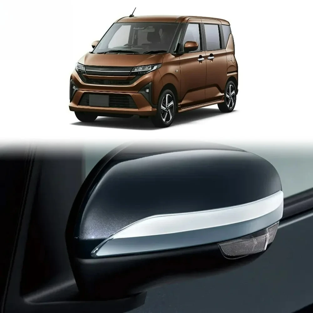 

For Daihatsu Move 2025 2026 Car Door Side Wing Fender Rearview Back Mirror Turning Signal Warning Lamp Light Cover Trim