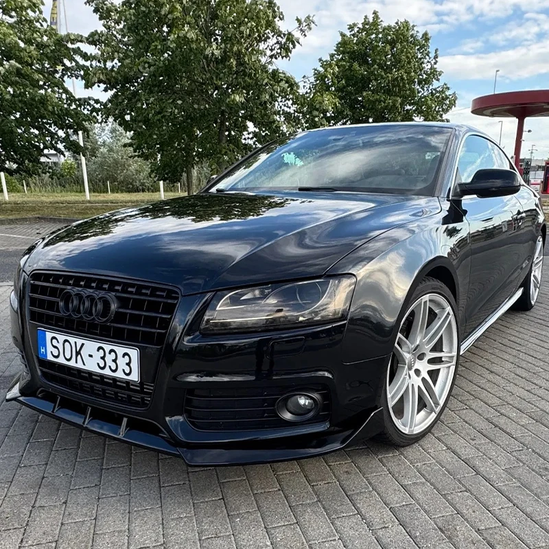 

Подходит для Audi A5 S5 B8 S-Line 2008 2009 2010 2011, передний бампер, разделитель губ, диффузор, комплект кузова, защита спойлера