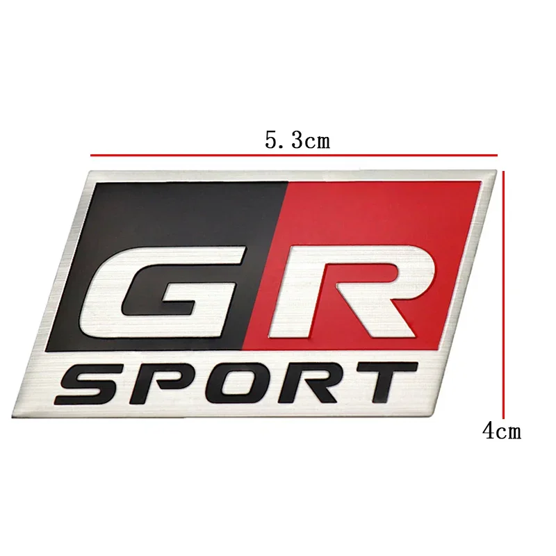 Car Side Sticker Trunk Badge Emblem for Toyota GR Gazoo Racing Sport Hiace Estima Yaris Hilux Rav4 Supra Camry Crown CHR view 2