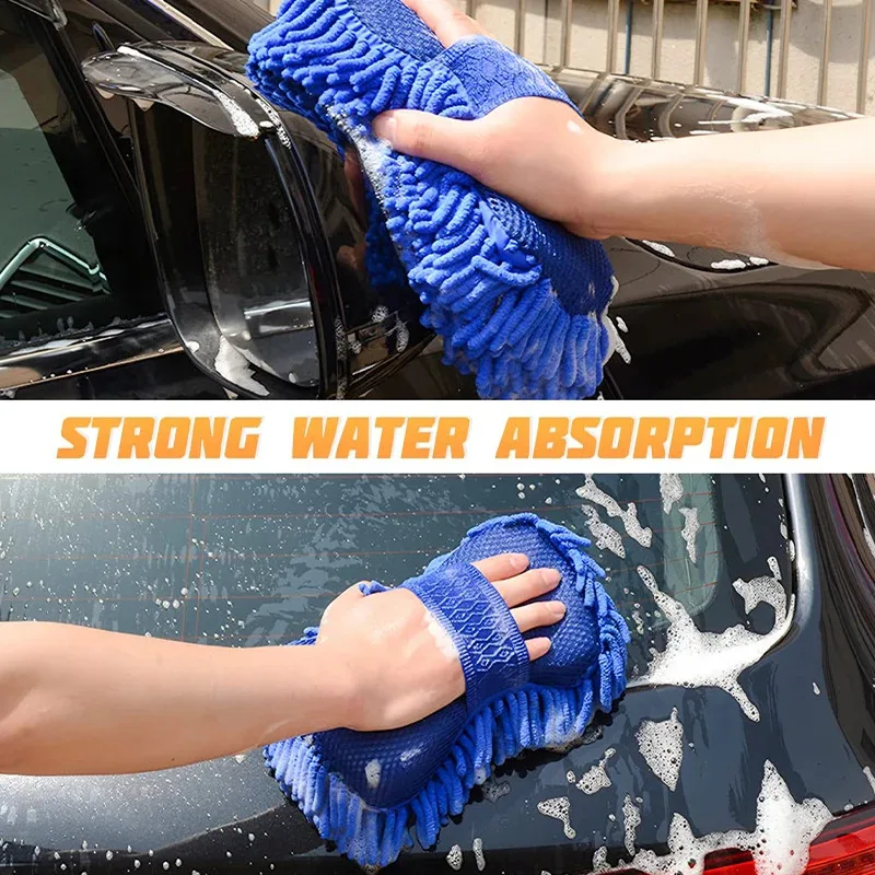Auto Waschen Schwamm Pinsel Weiche Chenille Mikrofaser für Auto Körper Reinigung Wasser Absorption Schwamm Pinsel Detaillierung Waschmaschine