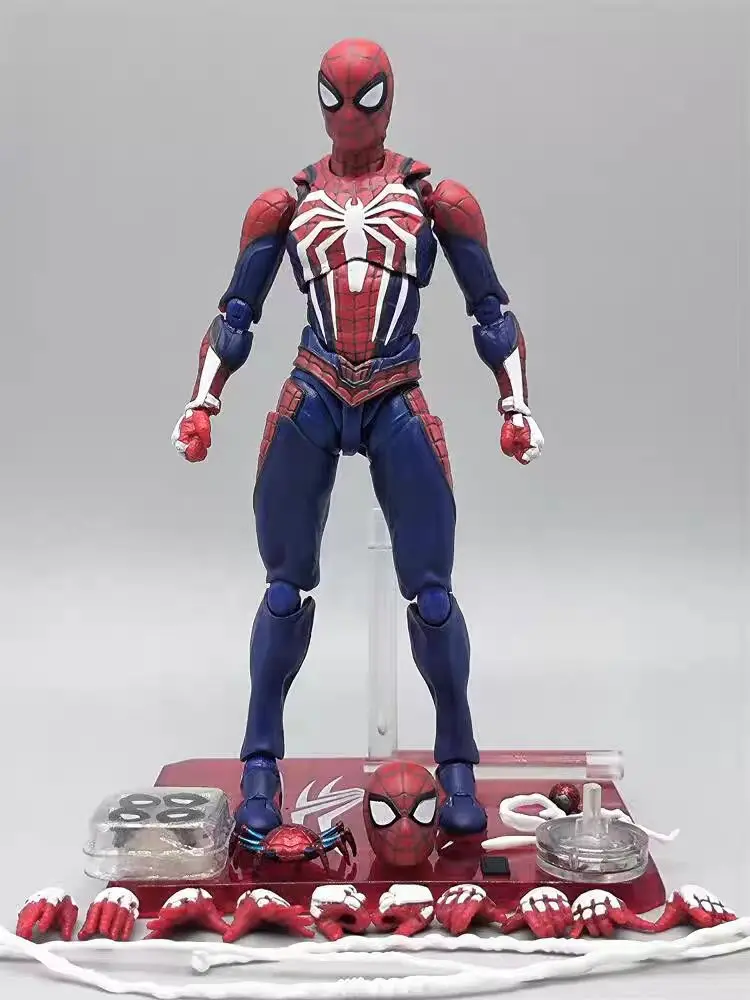 15cm SHF Spider Man Hero Returns Joint Mobile Doll PS4 Game Version Anime Handmade Model Desktop Ornament Toy Gifts Trendy Play