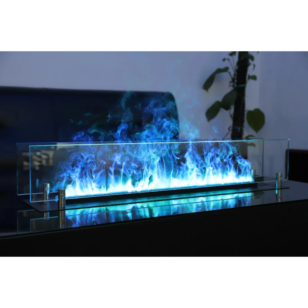 Tuya Smart Home Fireplace Cozy Mist Fireplace Embedded Realistic Mist Flame  App Control Decoration Electric Water Fireplace