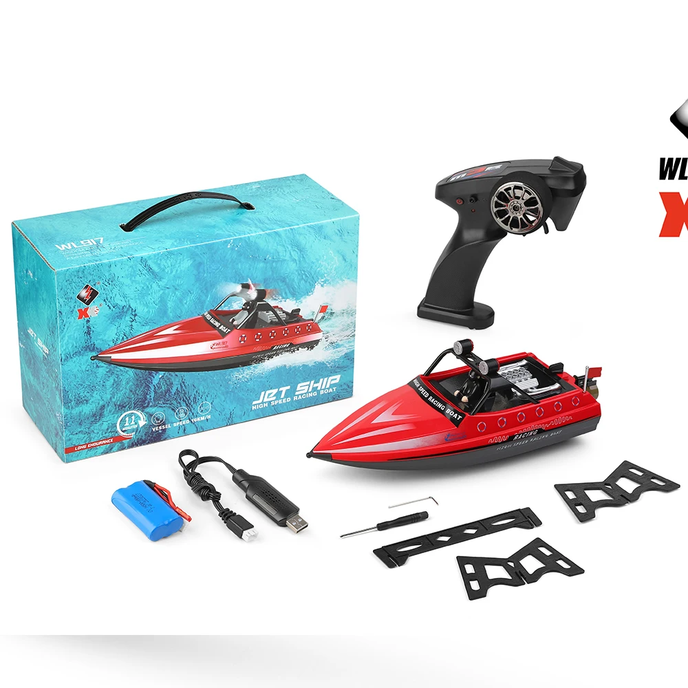 WL917 RC Boot 2,4G RC High Speed Racing Boot Wasserdichte Modell Elektrische Radio Fernbedienung Schnellboot Geschenke Spielzeug für jungen