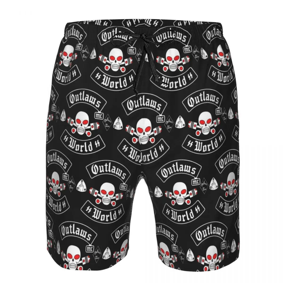 

Outlaws Mc Support Trunks Beach Board Shorts Casual Quick Dry Swim Summer Men Pants
