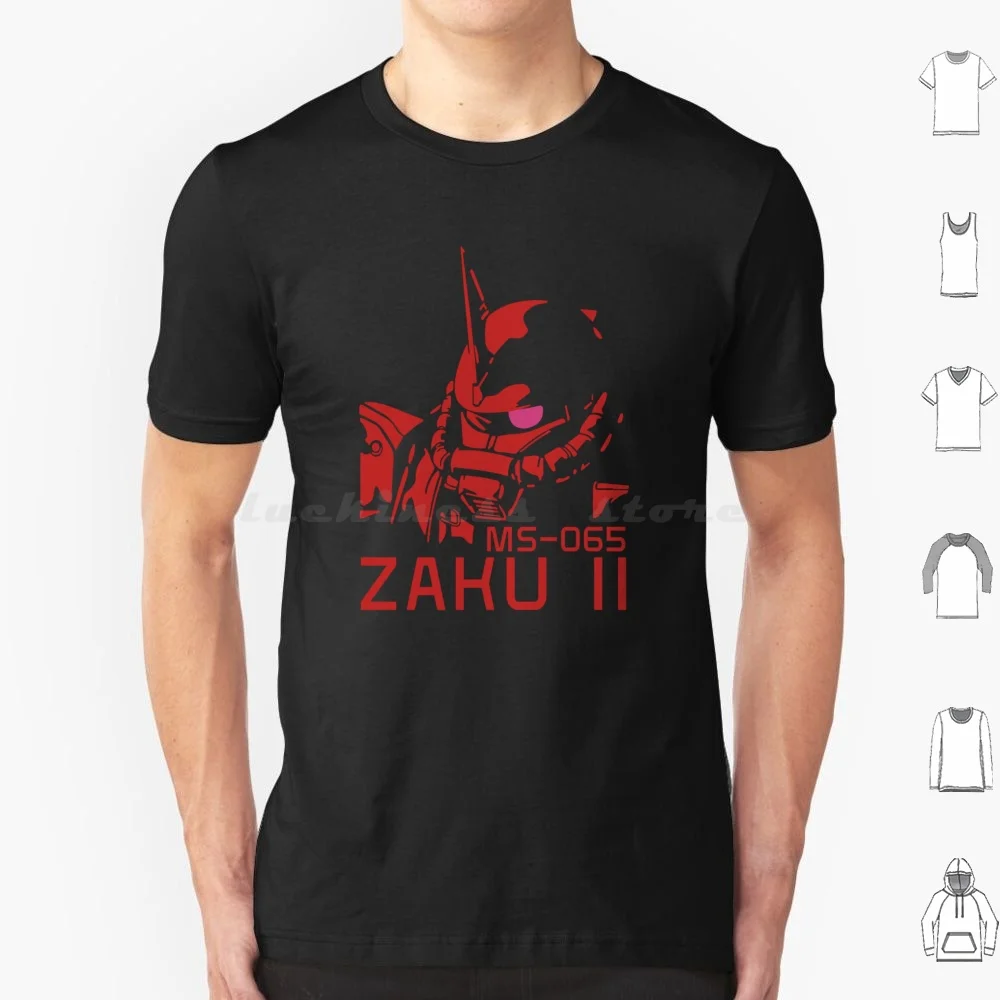 Zaku Ii T Shirt Big Size 100% Cotton Zaku Mecha Mobile Suit Zeon Zaku Ii Anime Mobile Suit Char Robot Japan Principality Of