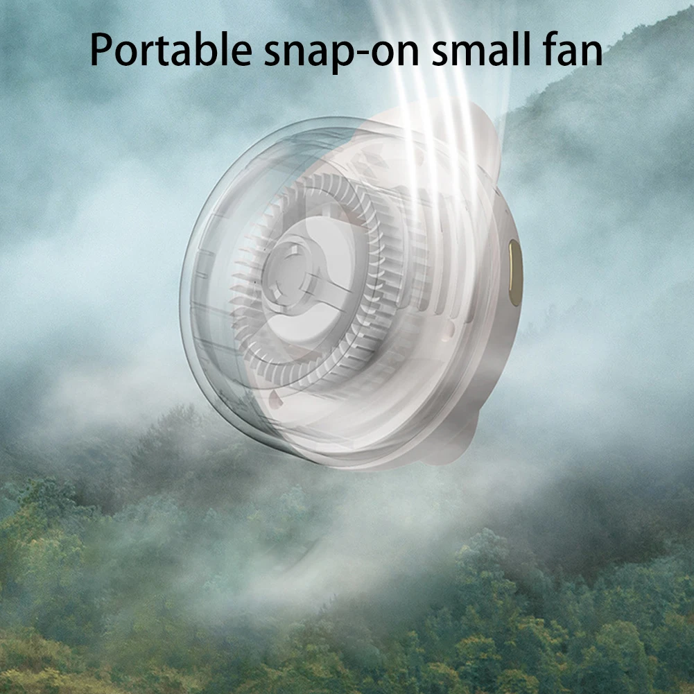 

Portable Mini Bladeless Electric Fan 3 Speeds Waist Fan Rechargeable Personal Fan for Outdoor Indoor Traveling