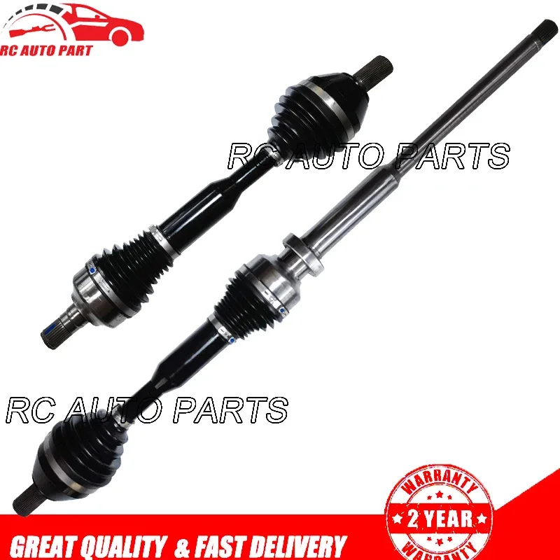2PCS CV Axle Assembly Front Swivel Half Shaft for Volvo XC70 2008-2015 L6 3.0L 3.2L 9181693,36011304,36011292