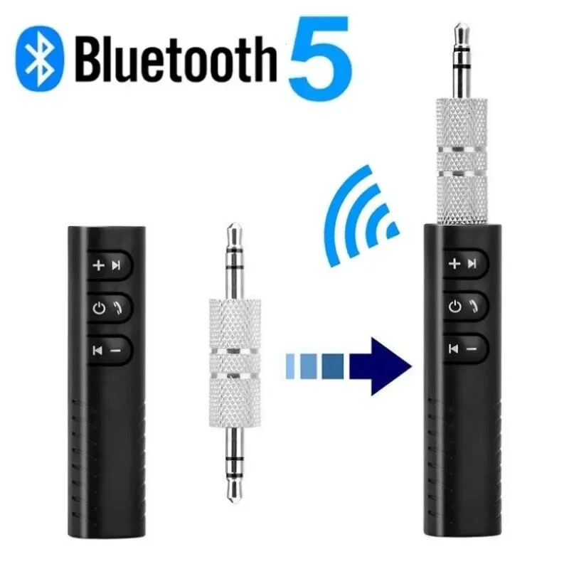 Wireless Bluetooth 5.0 Receiver 3.5mm AUX Jack Stereo Music Audio Car Kit Transmitter Amplifier Adapter With Mic For Car Music