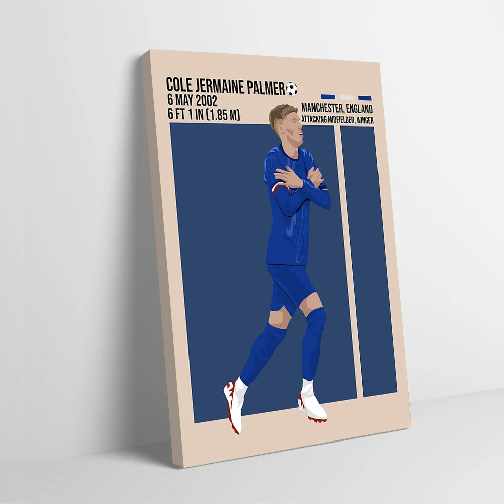 Cole jermaine palmer ilustração cartaz personalizável impresso pintura em tela para fotos arte da parede sala de jogos decoração casa