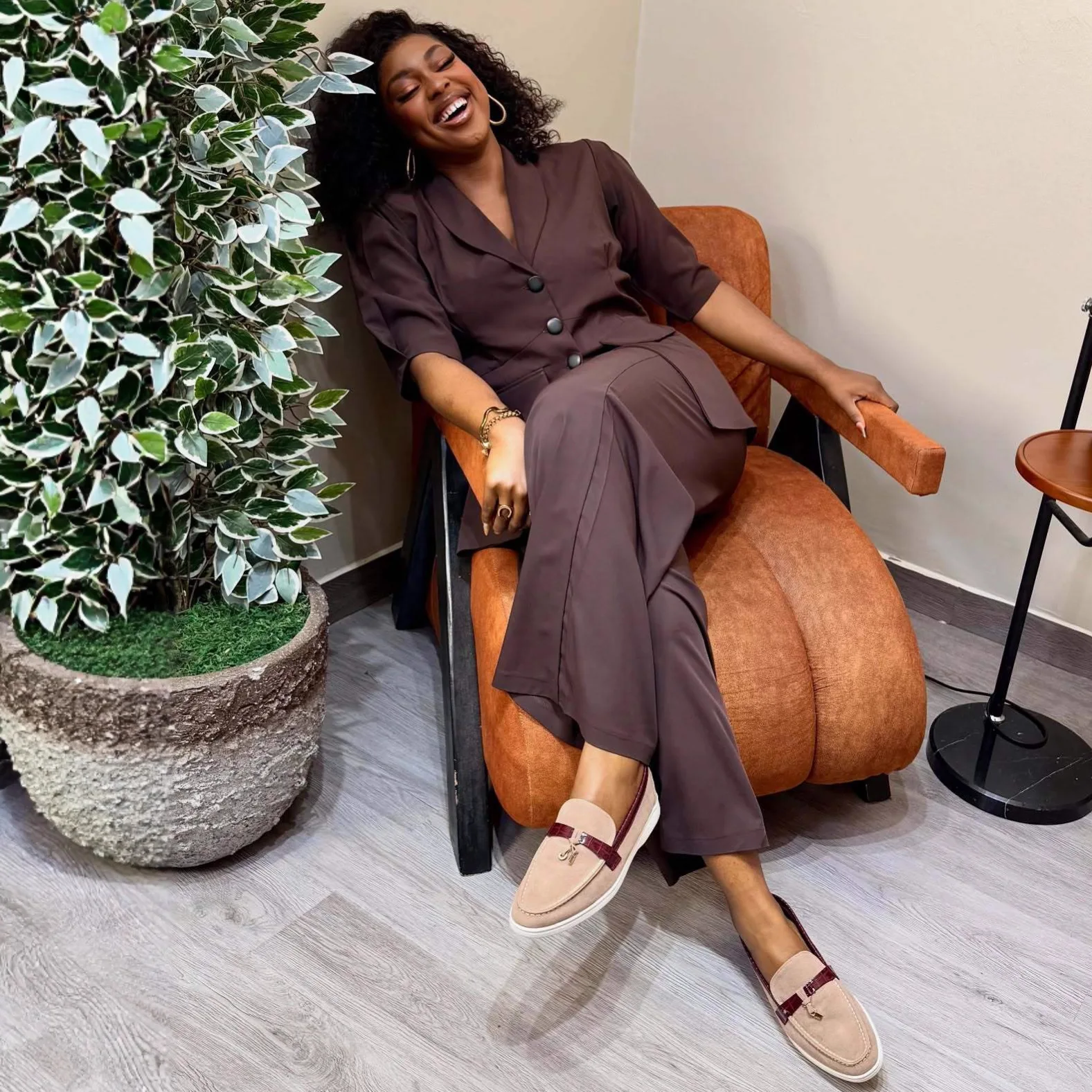 

Pant Set Women Two Piece Sets Turn Down Collar Short Sleeve Coats Long Pants High Waist Y2k Streetwear Elegant Spring 2026