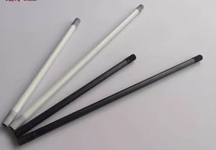 4PCS  Black White Chrome Gold color Two M10 outer tooth Lamp floor lamp chrome straight tubes connecting tube hollow teeth