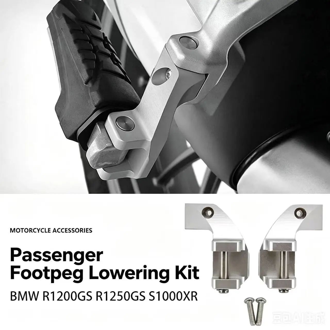 Motorcycle Foot peg Passenger Footpeg Lowering Kit For BMW R1200GS LC 2013 to 2017 2018 R 1200 GS LC ADV 2014 to 2018 R1200GS LC