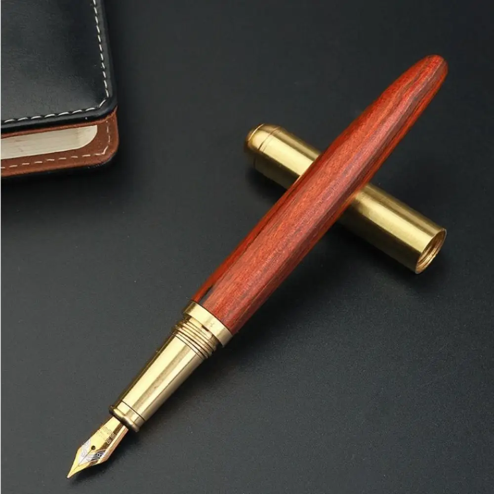 

High-end Busines Wood Fountain Pen Smooth Writing Exquisite Calligraphy Fountain Pen 0.7mm Luxury Business Signature Pen