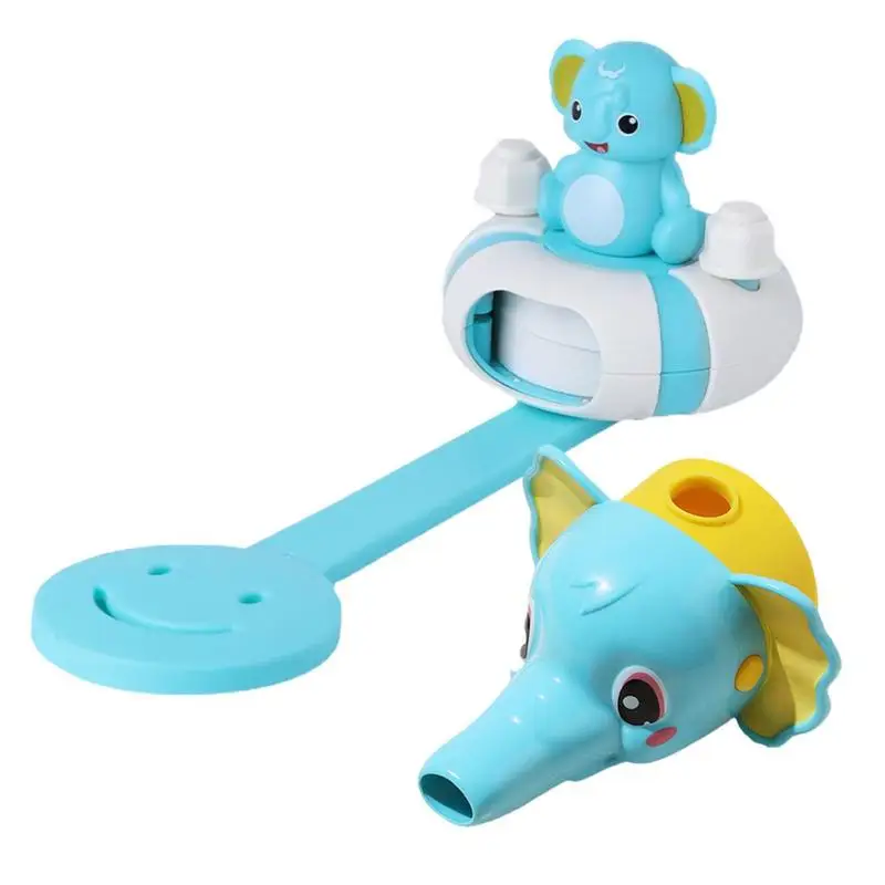 Cute Elephant Smooth Water Tap Handle and Nozzle Extender Waterproof Bathroom Sink Faucet Extender for Kids Boys and Girls