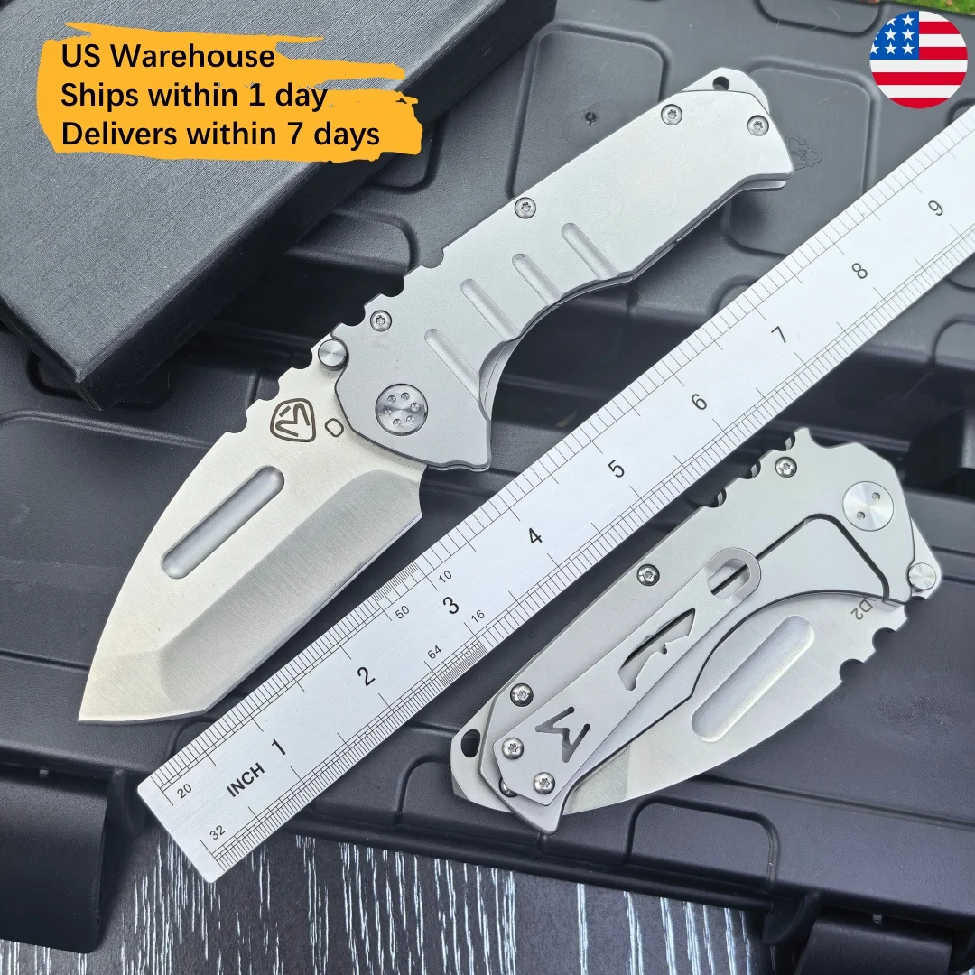 USA Stock Medford Folding D2 Tool, Full D2 Steel Construction, Heavy Weight EDC Pocket Multi-Tool, Utility Razor, Fast Shipping 1 Day Dispatch