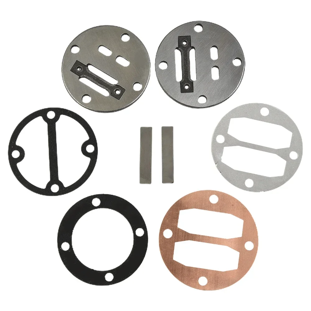 1 Set Valve Plate Piston Oil Free Air Compressor Cylinder Head Gasket Hole To Hole 42mm Air Pump Fitting Hardware Pneumatic Part