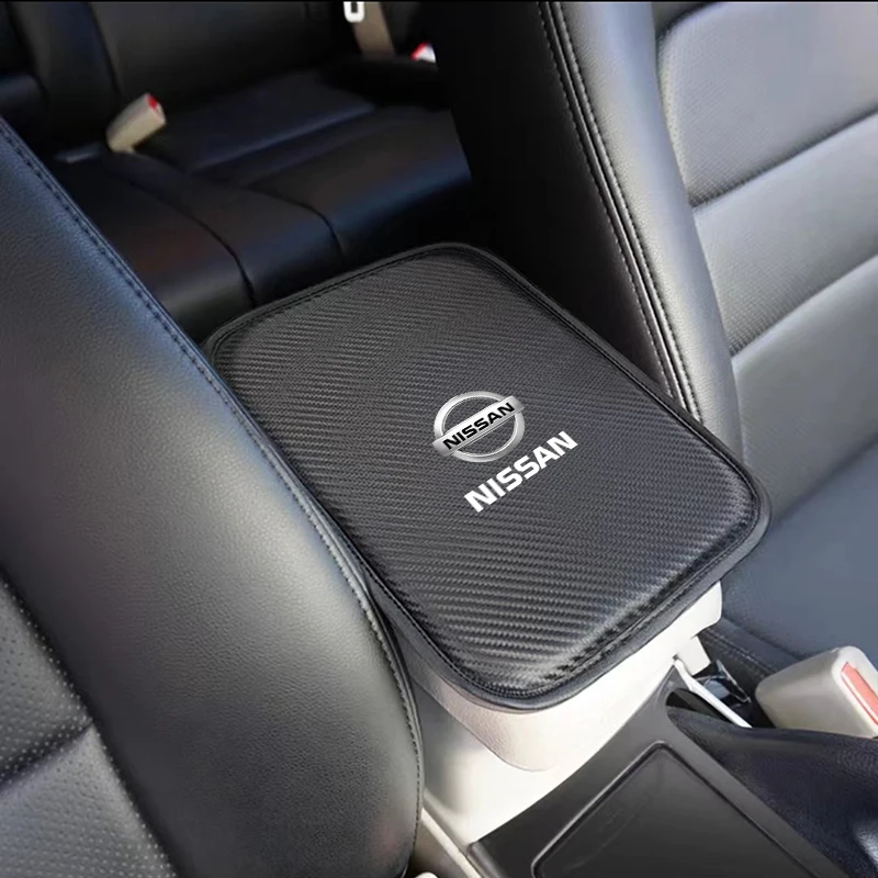 Almohadilla para reposabrazos Central de coche, consola Central automática, reposabrazos, caja de asiento, alfombrilla para Nissan x-trail Qashqai Note Juke Sentra Patrol Navara Leaf