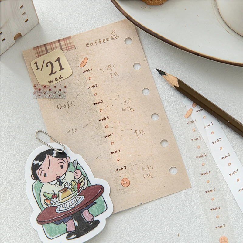 

4 Bags Timeline Long Stickers, Must-Have for Productivity Journal, Simple Schedule Planning Supplies, Versatile Sticker Pack