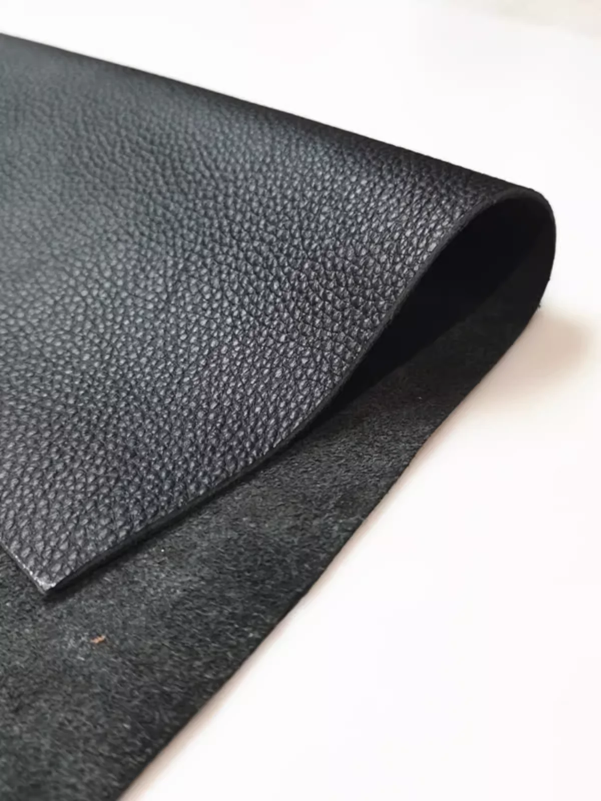 1pcs 50*50cm Black Genuine Cowhide leather Top Grain Leather craft leather craft thickness 1.6mm