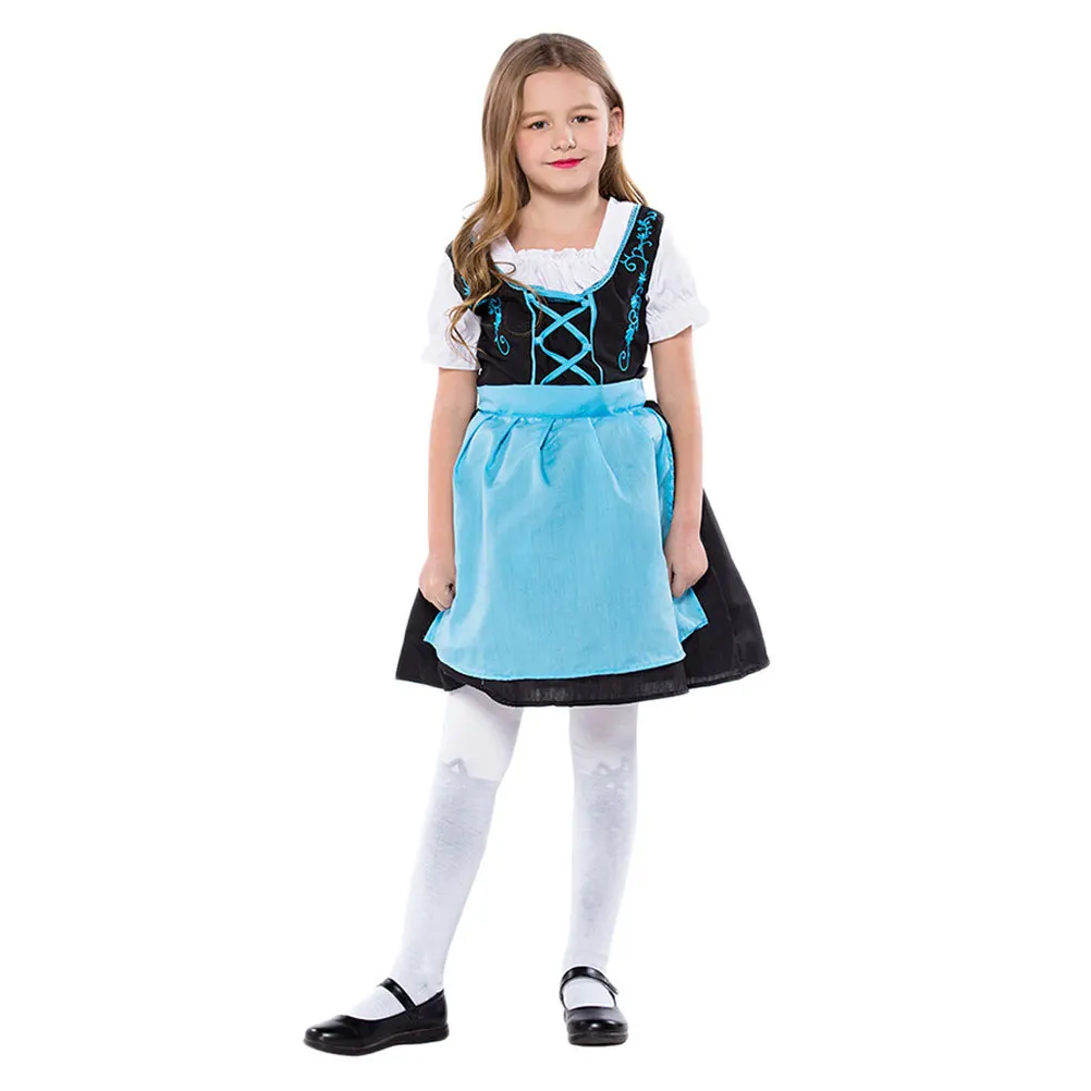Kids Bier Rollenspel Kostuum Xl Blauw Zwart Duurzaam Comfortabel Halloween Carnaval Stage Performance Kleding Cosplay Kostuum