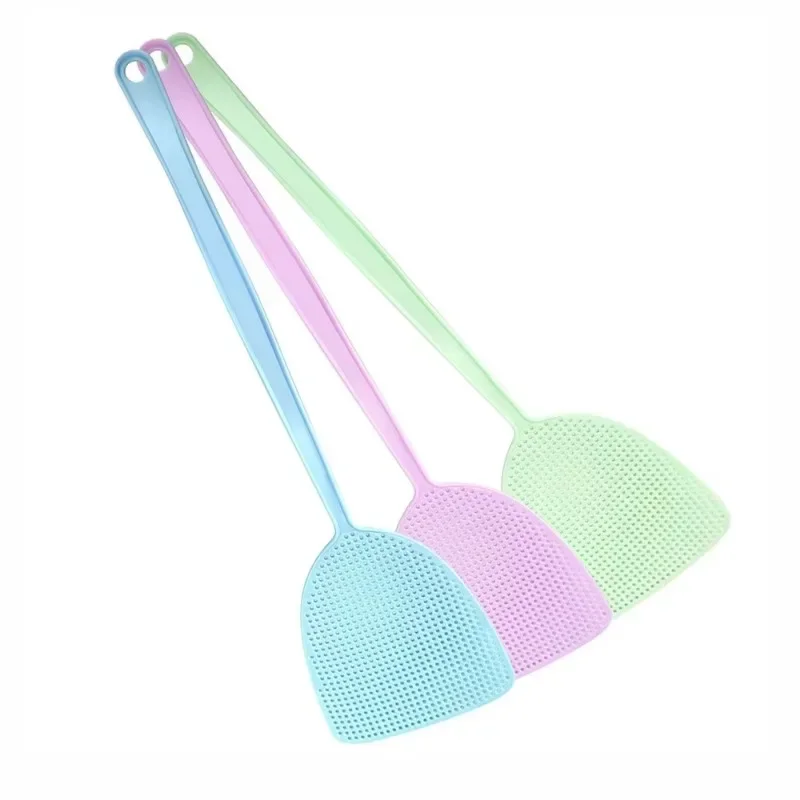 منشة الذباب ذات مقبض طويل من البلاستيك ، أداة مكافحة الآفات ، يدوية ، طارد الحشرات ، مكافحة البعوض ، حديقة المنزل