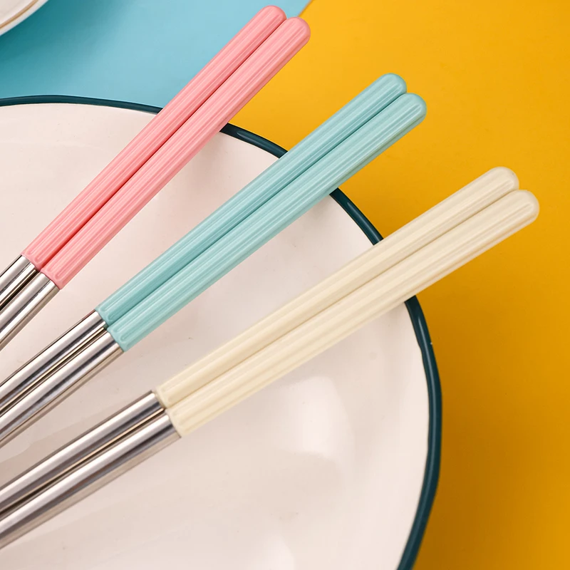 2Pcs Tableware Set Stainelss Steel Cutlery Set Korean Spoons Chopsticks Dinner Set Kitchen Accessories Spoon Cutlery Set