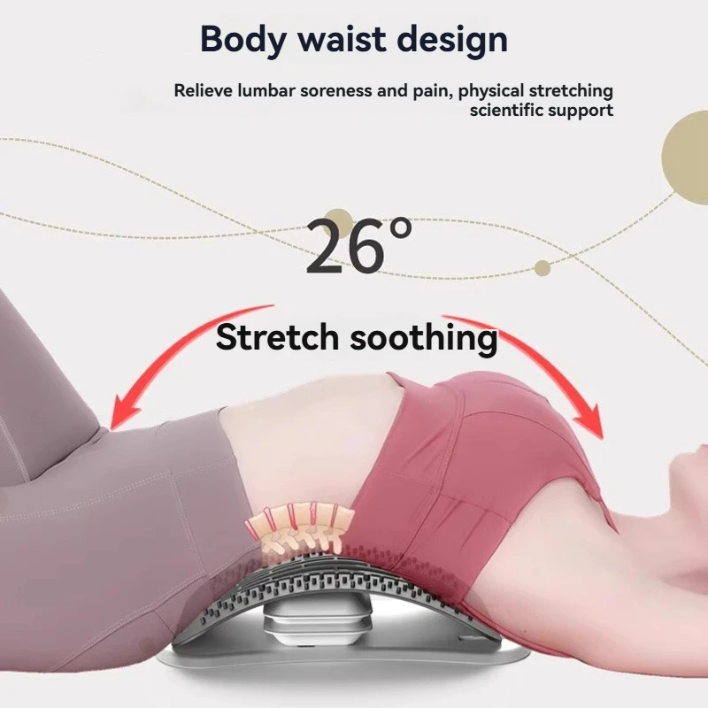 Airbag Lumbar Spine Soothing Massage Board Hunchback Correction Lumbar Spine Stretching Relief Nerve Compression Lumbar Support