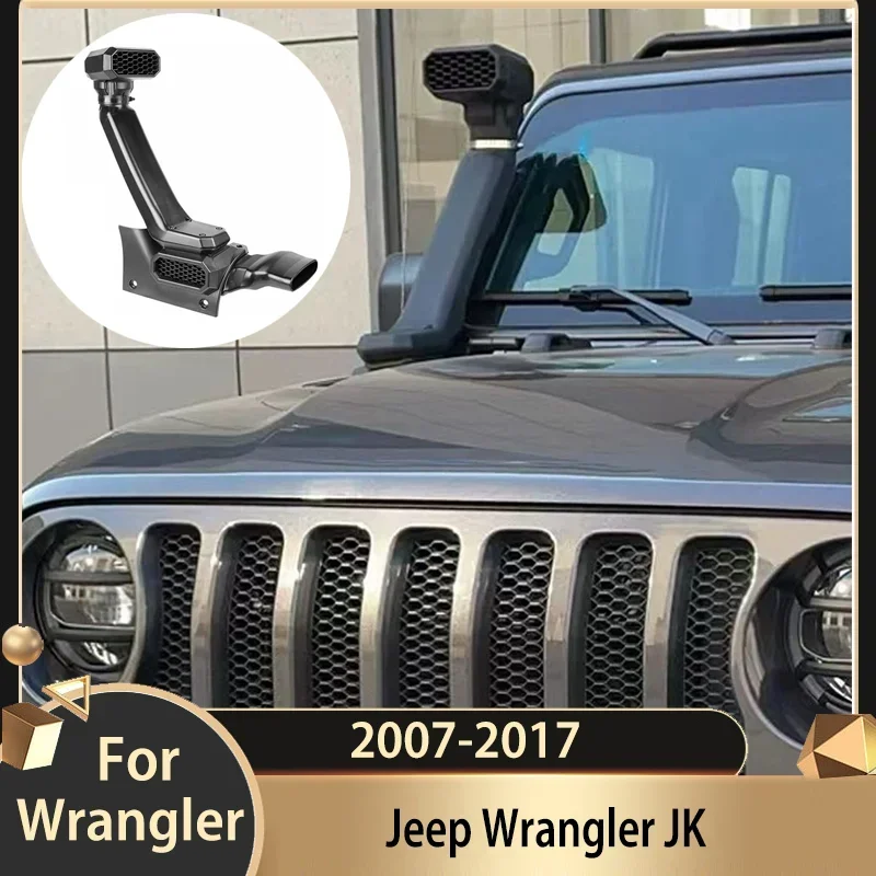 For Jeep Wrangler JK 07-17Snorkel Offroad Car Parts Snorkel Car Accessories  Air Ram Intake System Snorkel Air Intake System