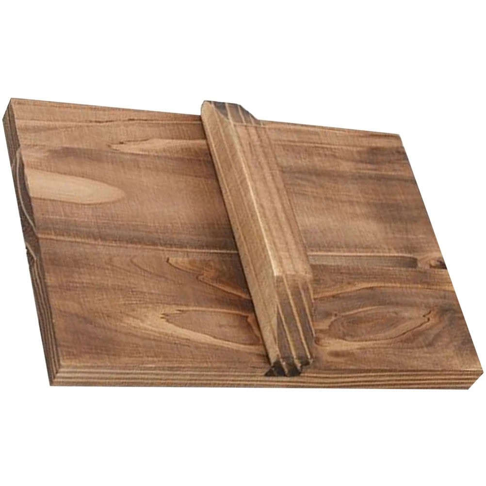 

Wooden Pot 13X18cm Tamagoyaki Pan Cover Pancake Cooking Lid Frying Skillet Kitchen Tool Household Pot Cover Retro Home Cooking