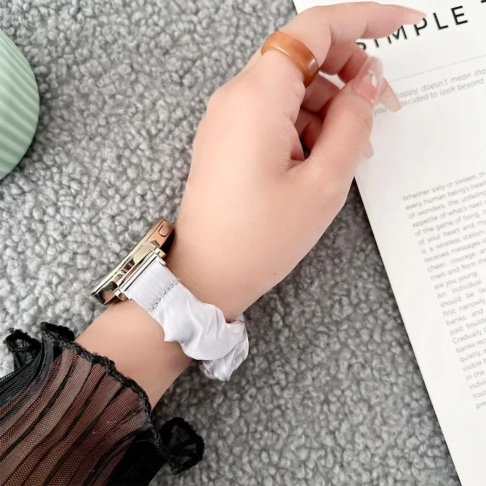 Tali jam tangan Huawei, tali pengikat elastis 18mm 20mm 22mm untuk jam tangan Huawei GT4 GT5 41mm GT3/2 pita wanita untuk Samsung Galaxy 4/5/6/7 40mm 44mm