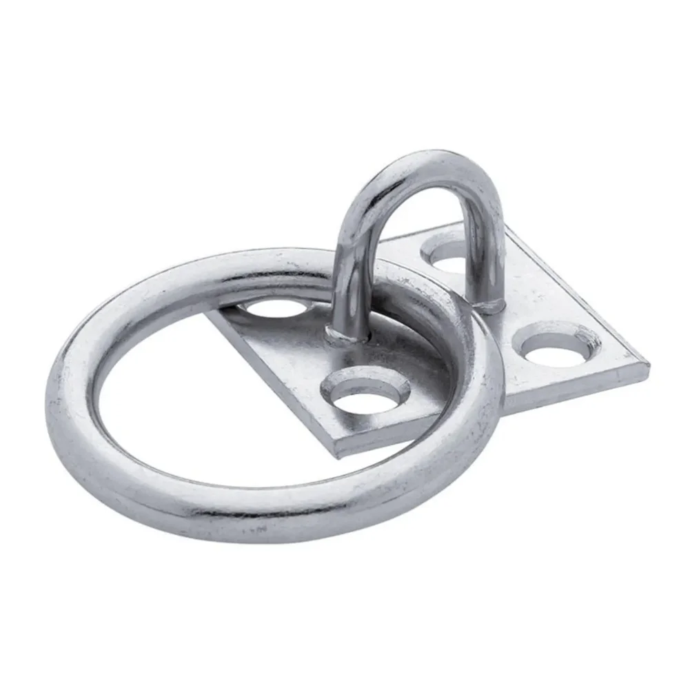 Equestrian Tie Ring Stable Tie Ring For Stables Iron Mounting Plate Metal Tie Loop For Barns Heavy Duty Horse Tie Ring Horse