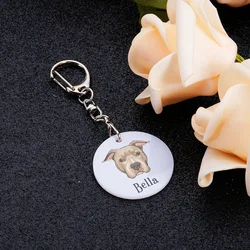 Personalized Pet ID Tags Custom Name Number Pitbull Dog ID Collars For Puppy Dog Tag Collar Nameplate Anti-lost Accessories