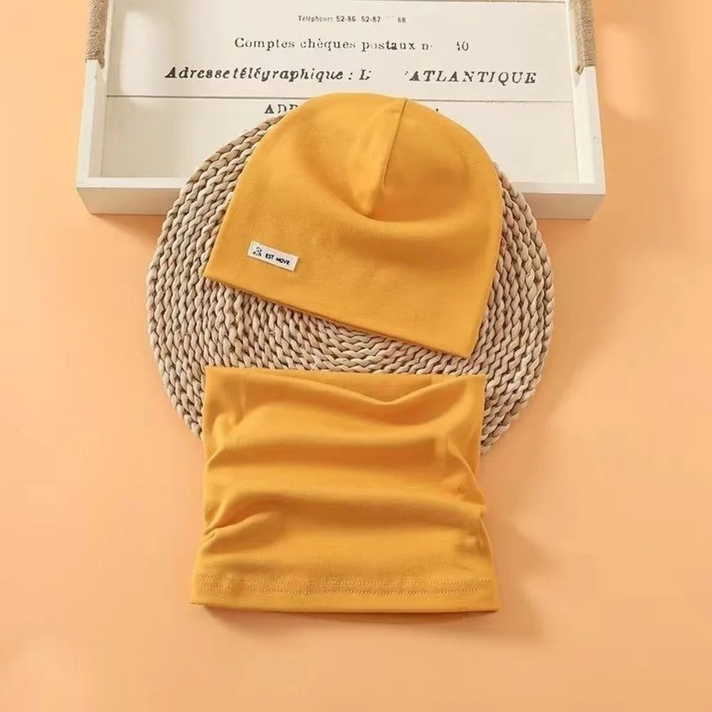 

New Warm Scarf Hat Set Windproof Coldproof Neck Warmer Solid Color Scarves Bib Outdoor Sports