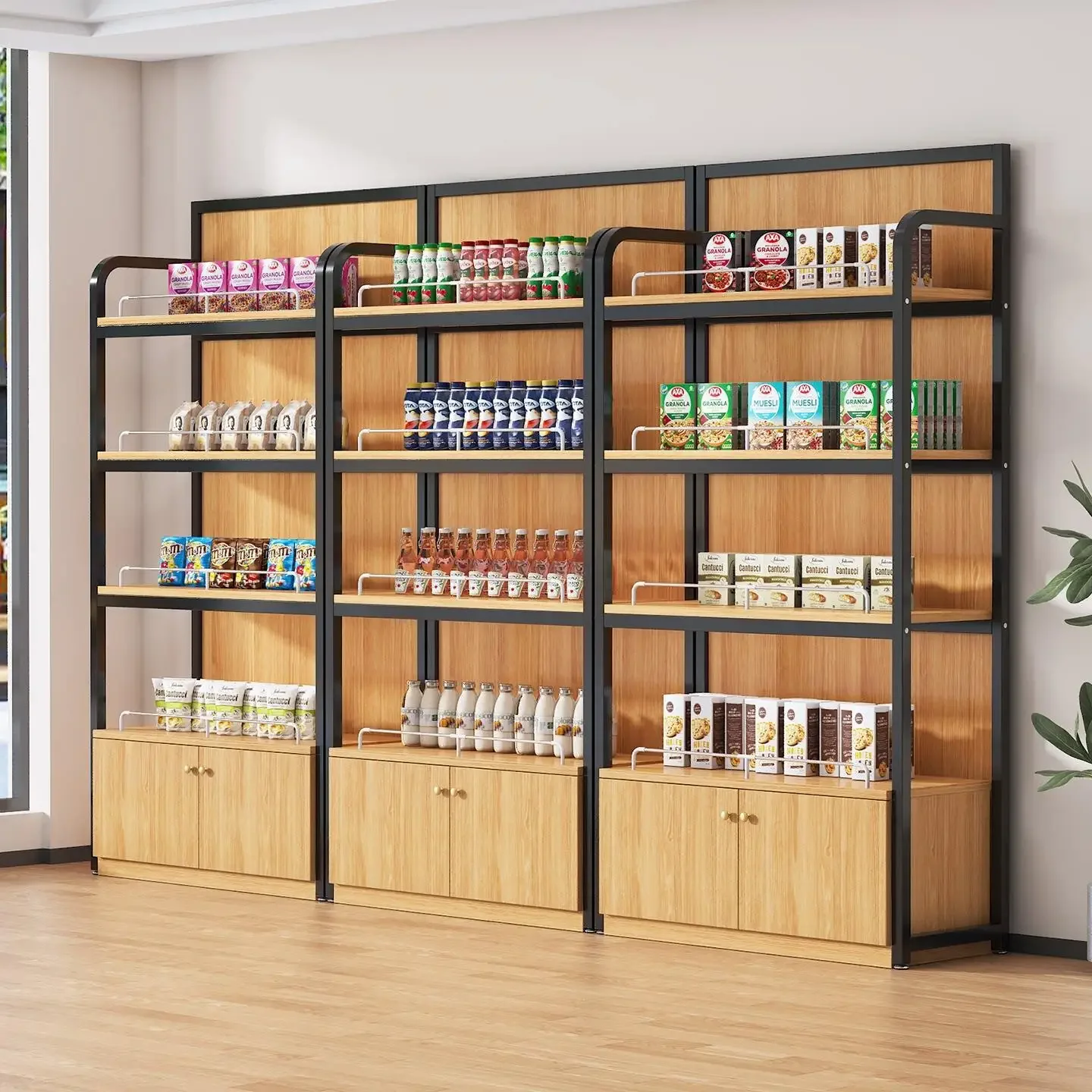 Supermarket Shelf Display Cabinet Product Display Cabinet Adjustable Sample Multi-layer Stationery Store Cabinet Cosmetics