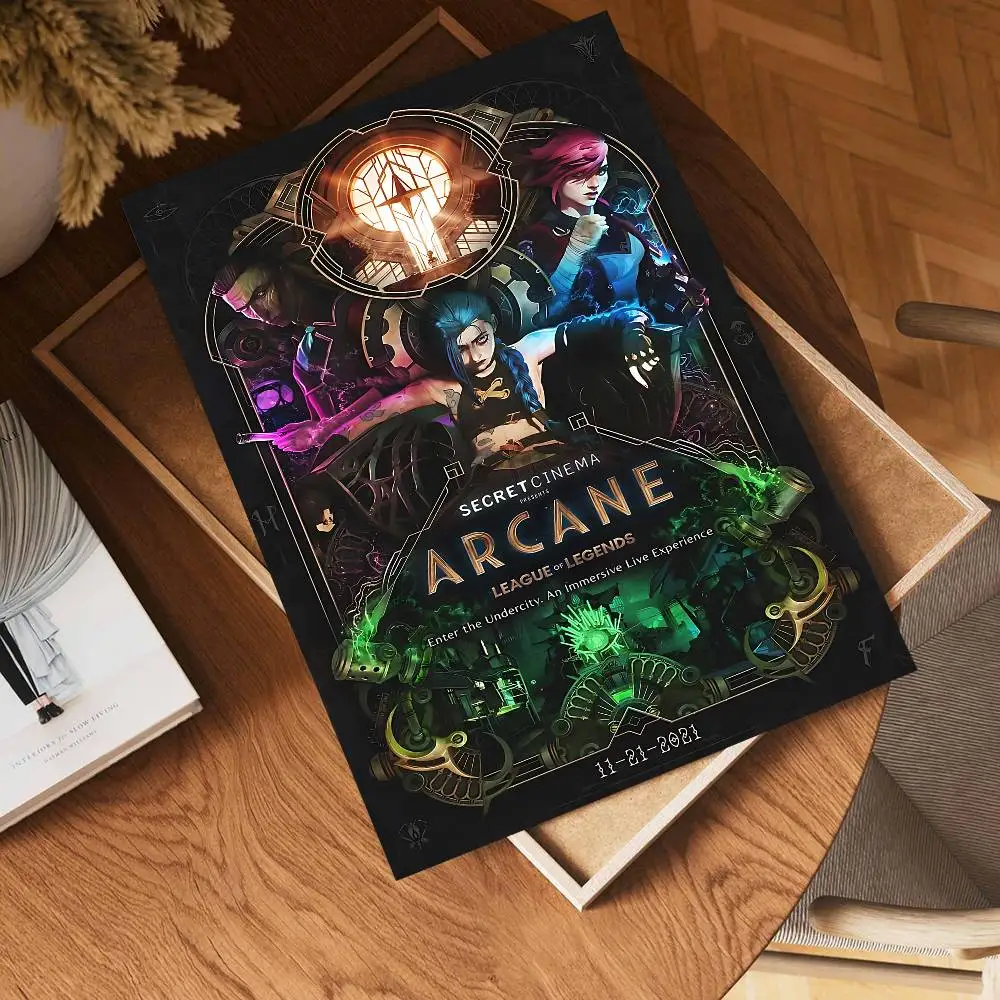 Anime A-Arcane Anime Posters Sticky Whitepaper Sticker DIY Room Bar Cafe Kawaii Room Decor