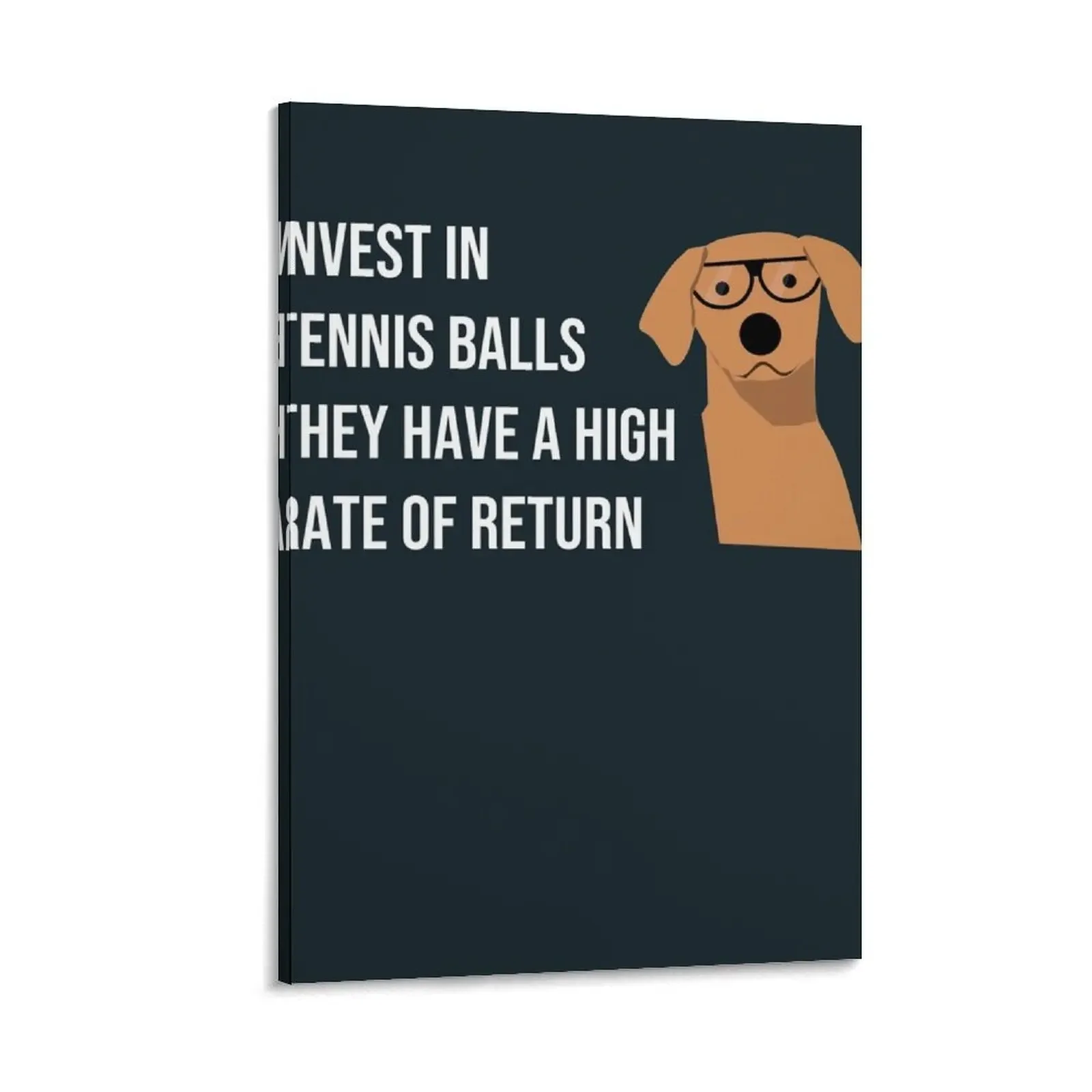 

Funny Dog Accountant Financial Advisor Finance Teacher Canvas Painting Decoration wall home decorations aesthetic room