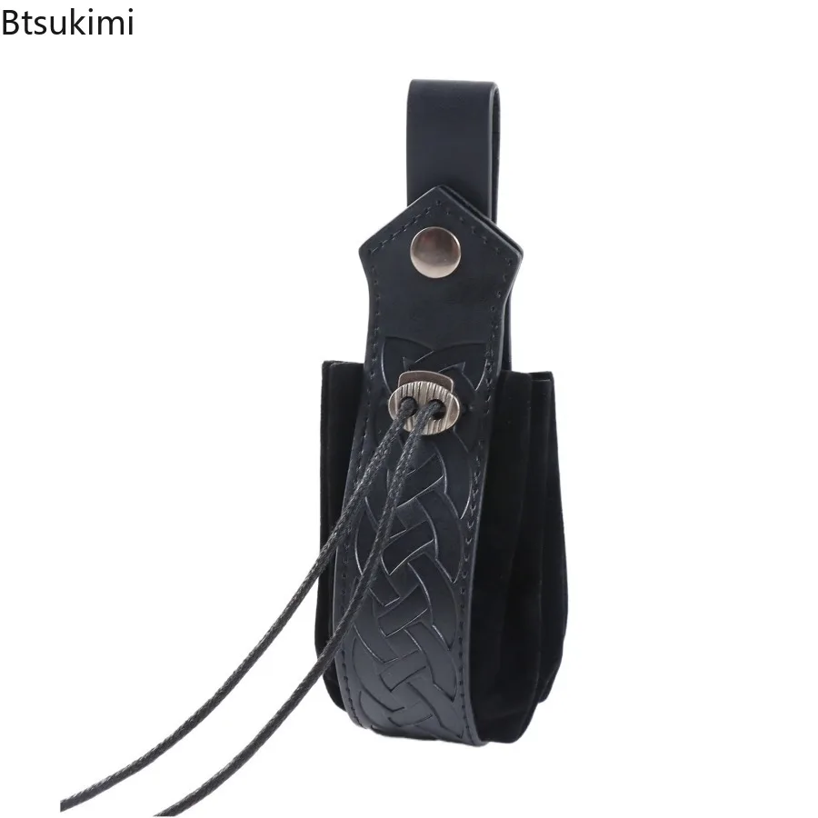 القرون الوسطى الرجعية الخصر حقيبة الفايكنج نمط حزام معلق محفظة نسائية للعملات المعدنية فارس زي الاكسسوارات Scabbard تنورة كليب الكبار تأثيري الدعائم #4