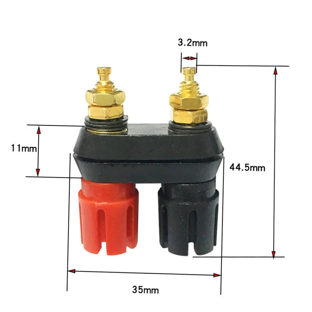 Rote schwarze Bananenstecker – Lautsprecherklemmen-Bindingspfosten für Verstärkeranschlüsse