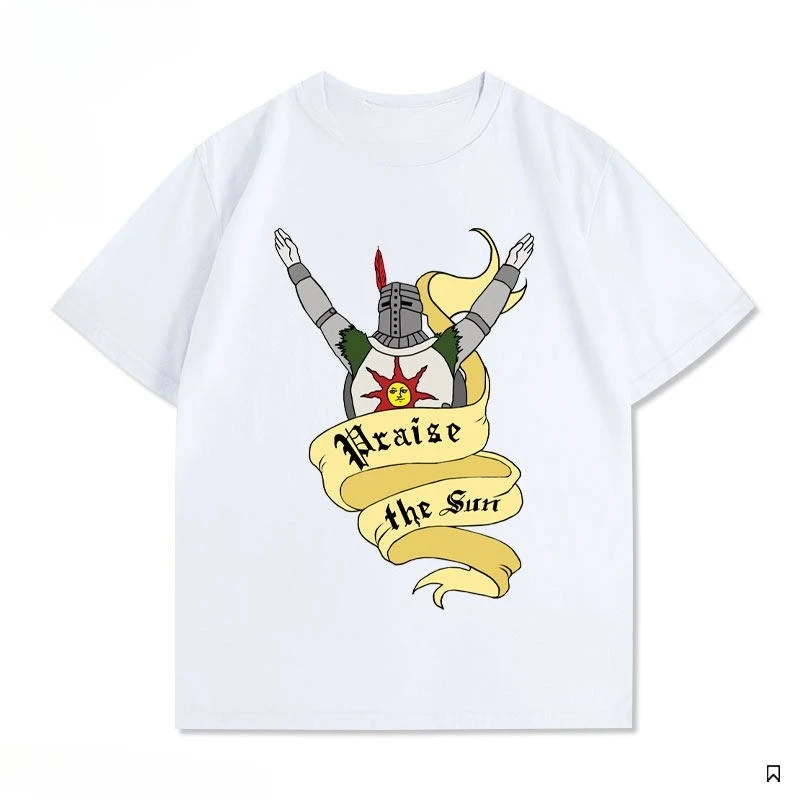 Dark Souls T shirt personality Clothes Year round clothing Oversized Couples Unisex Y2k Short Sleeves hot product Couples gift