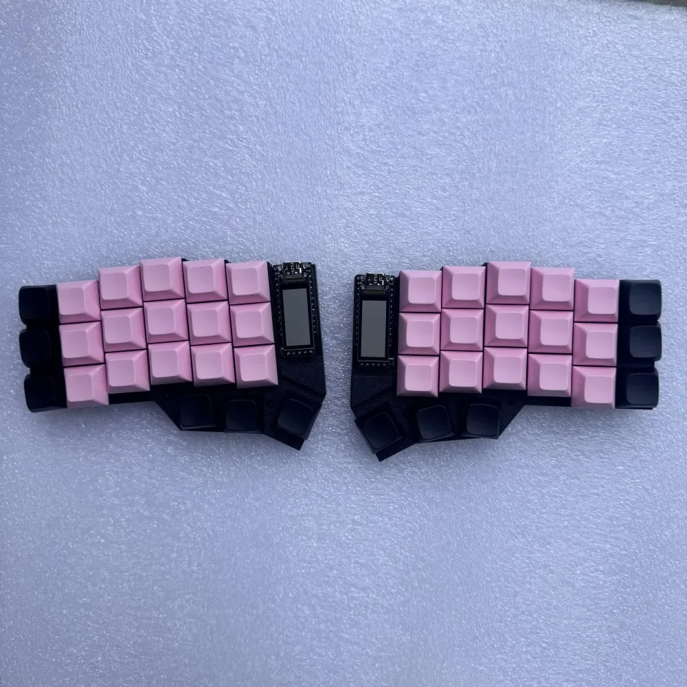 Разделенная клавиатура Corne 3x6 MX Switch, изготовленная на заказ Bluetooth-клавиатура с горячей заменой, комплект клавиатуры ZMK Nice View, экран Remap Teclado, игровой аксессуар