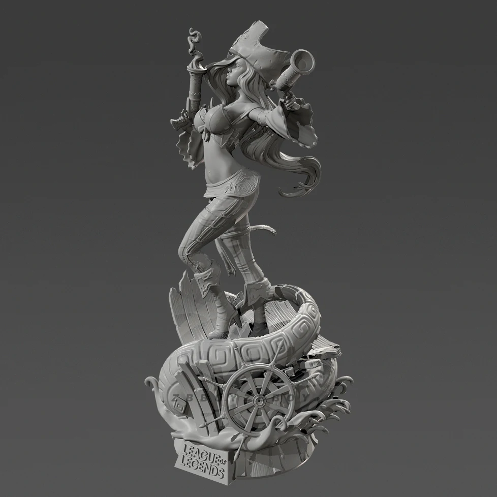 Kits de modèles en résine, hauteurs globales 80mm 110mm, figurine beauté incolore et auto-assemblée (impression 3D) TD-7598/3D