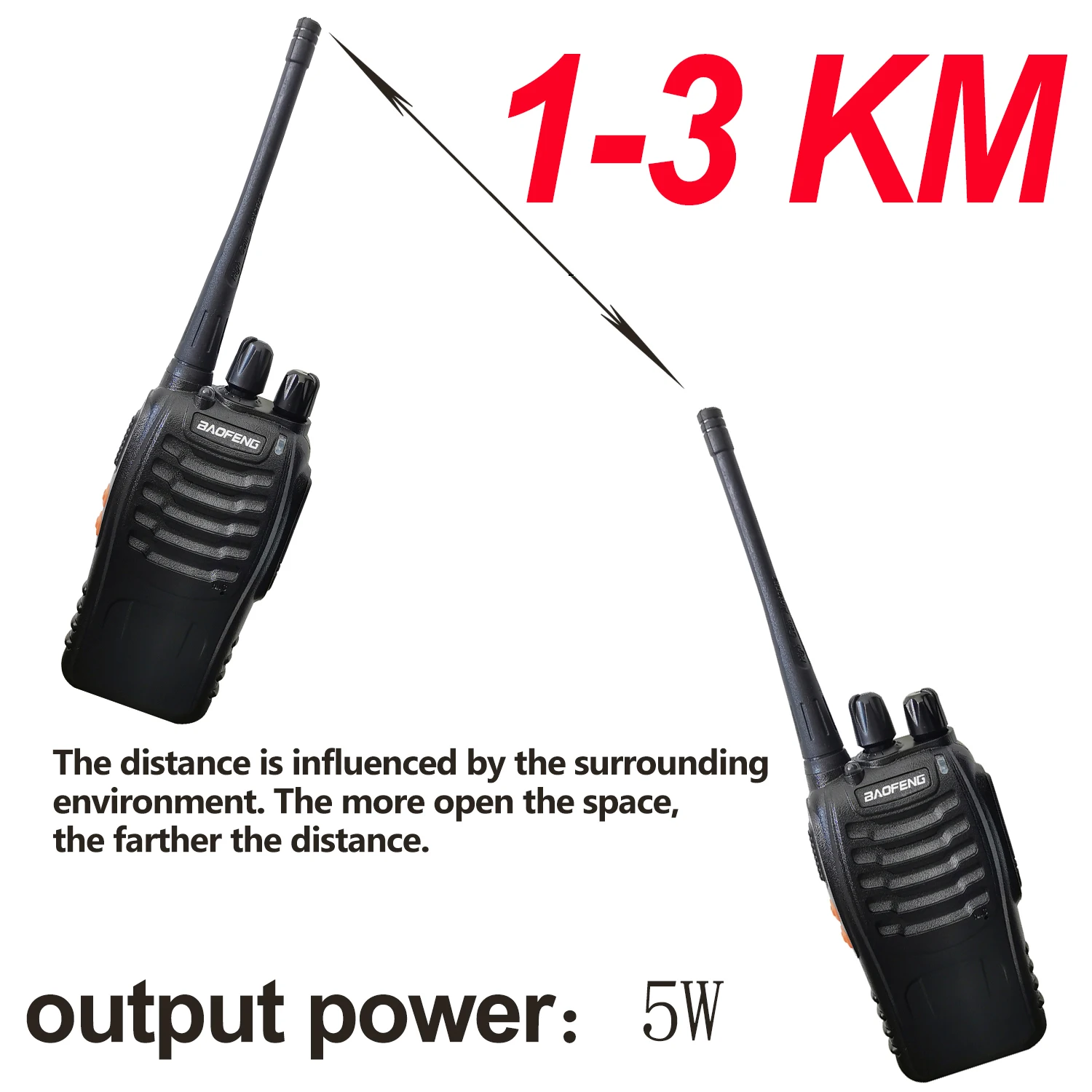 6pcs Wholesale Walkie Talkie long range Baofeng BF-888S Two Way Radio 888s UHF 400-470MHz 16 Channel 5km Communication Distance