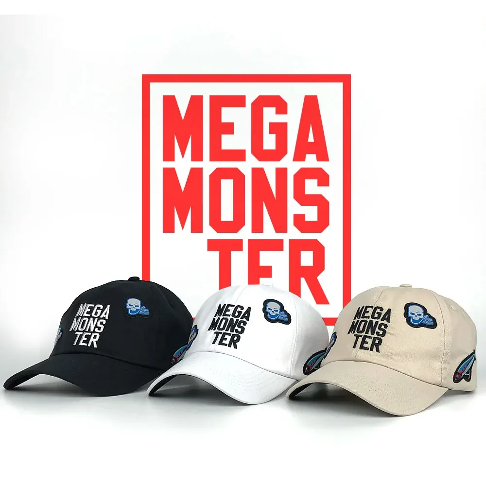 

Luya Sea Fishing Hat MEGAMONSTER Fishing Cap Curved Eave Soft Top Color Contrast Curved Eave Hat Sun Hat Baseball Cap